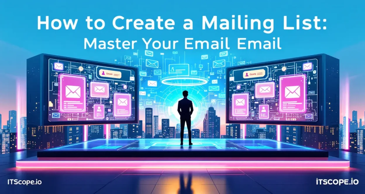 How to create a mailing list illustration showcasing key email marketing techniques