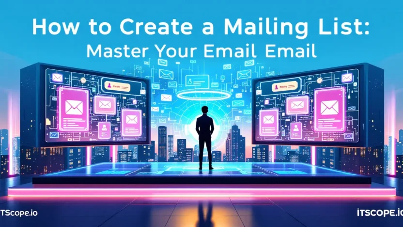 How to create a mailing list illustration showcasing key email marketing techniques