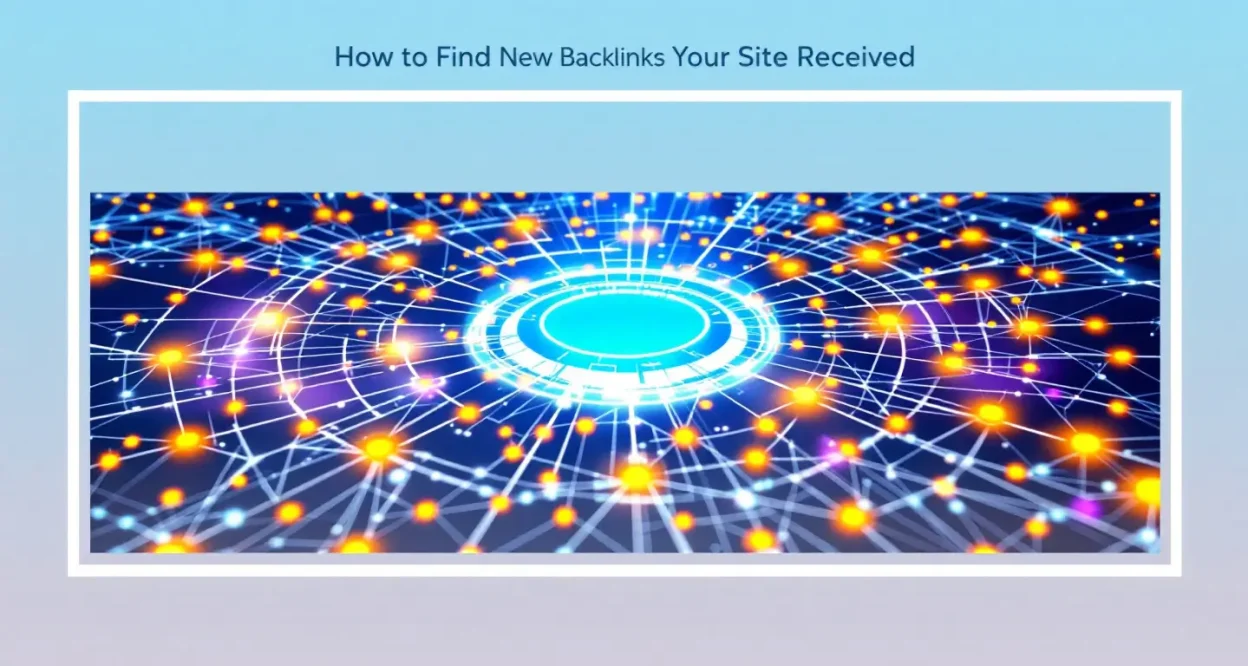 Illustration showing how to find new backlinks your site received