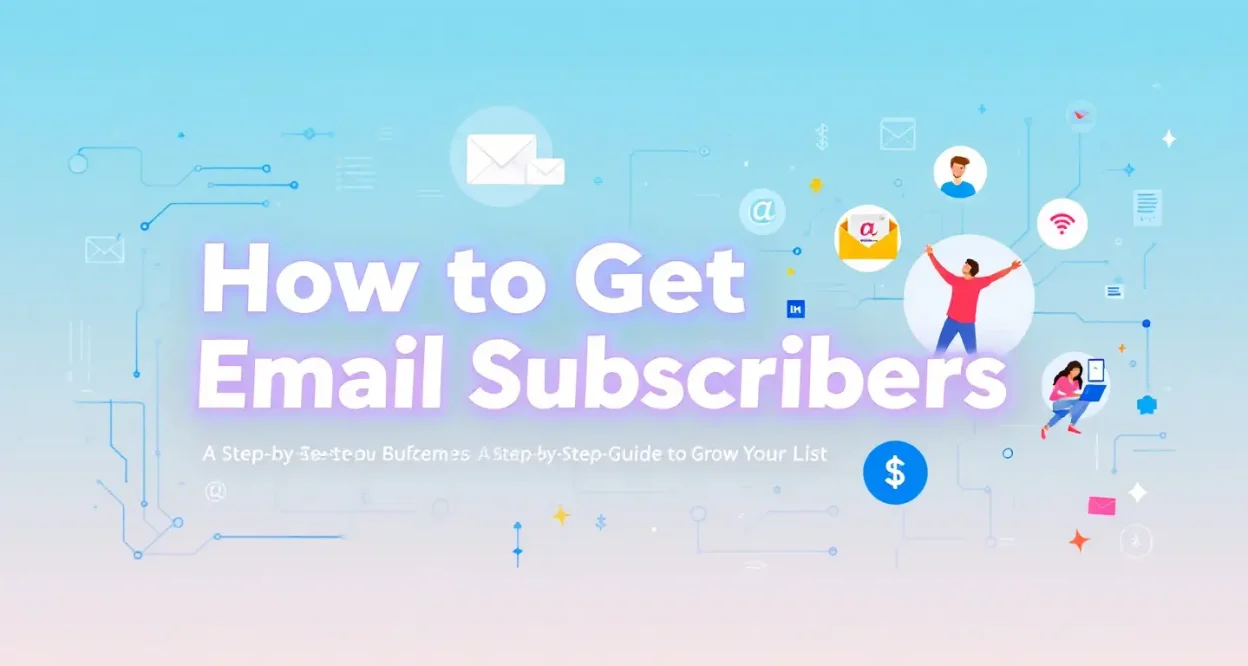 How to get email subscribers funnel illustration showcasing key strategies