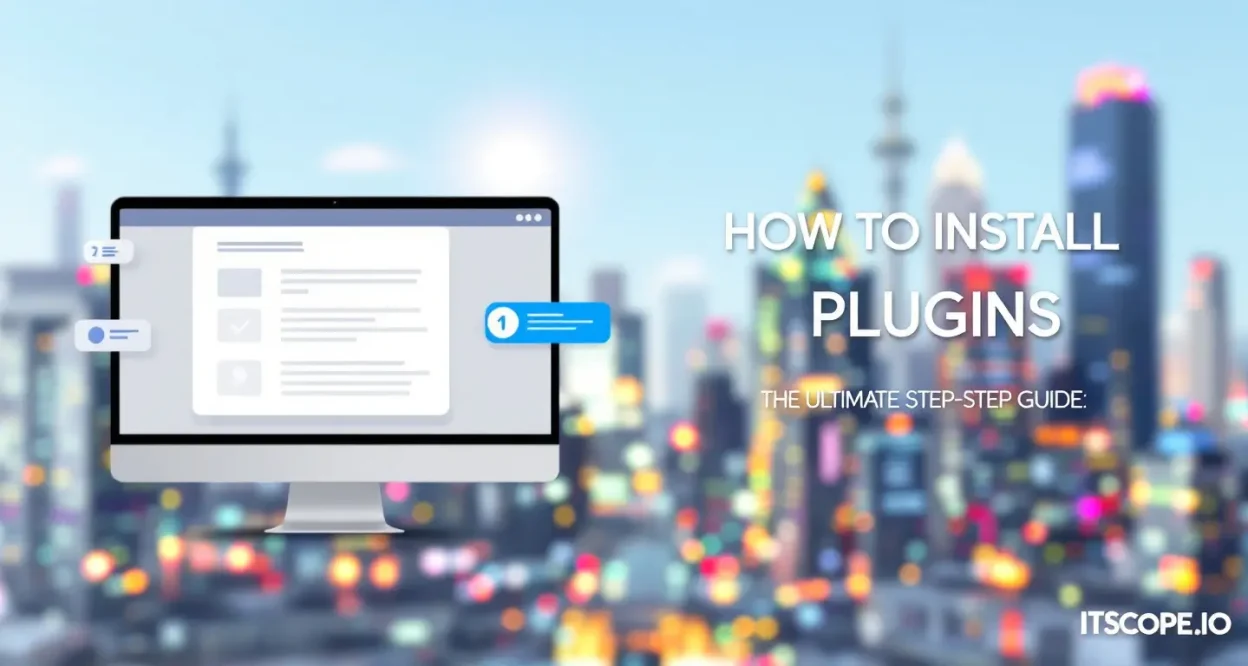 How to install plugins illustration showing a detailed step-by-step process