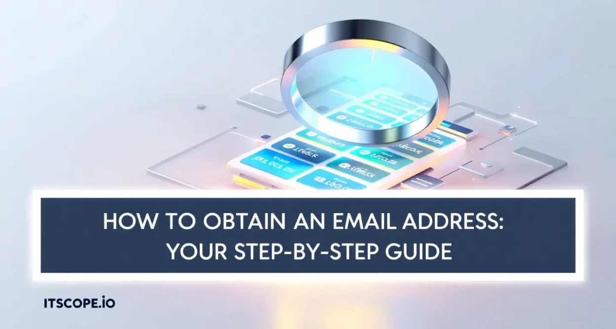 How to Obtain an Email Address illustration showing email acquisition concepts