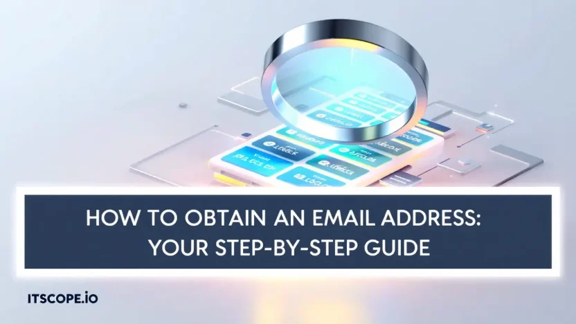 How to Obtain an Email Address illustration showing email acquisition concepts