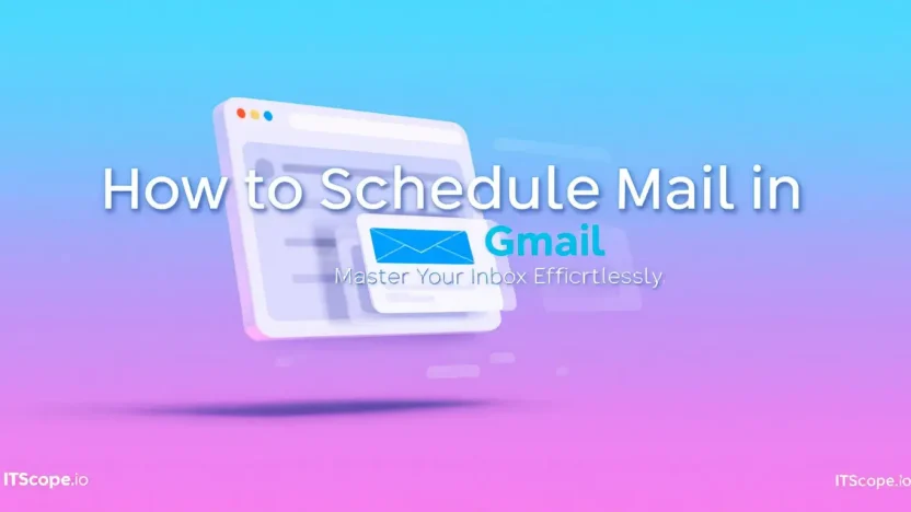 How to Schedule Mail in Gmail interface illustration showcasing key scheduling features