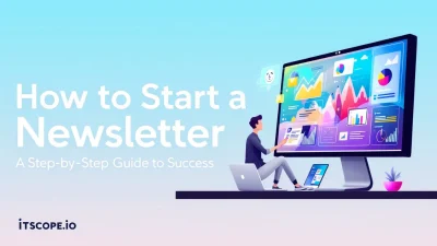 How to start a newsletter illustration with digital tools and analytics