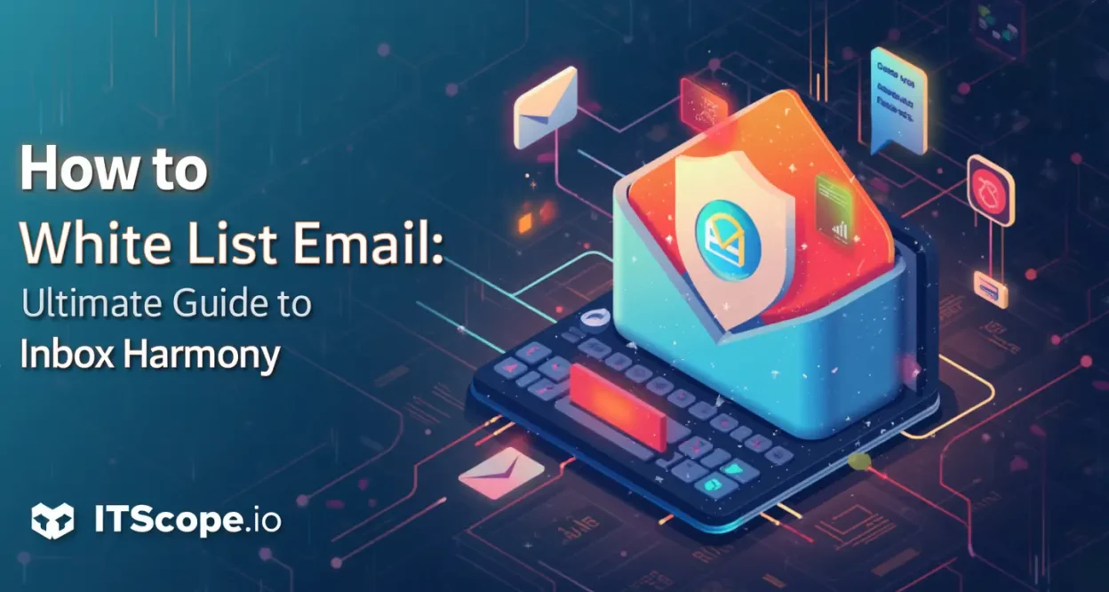 How to White List Email illustration depicting protected email delivery and inbox prioritization