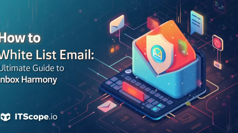 How to White List Email illustration depicting protected email delivery and inbox prioritization