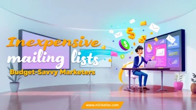 Inexpensive mailing lists illustration showcasing budget marketing strategies