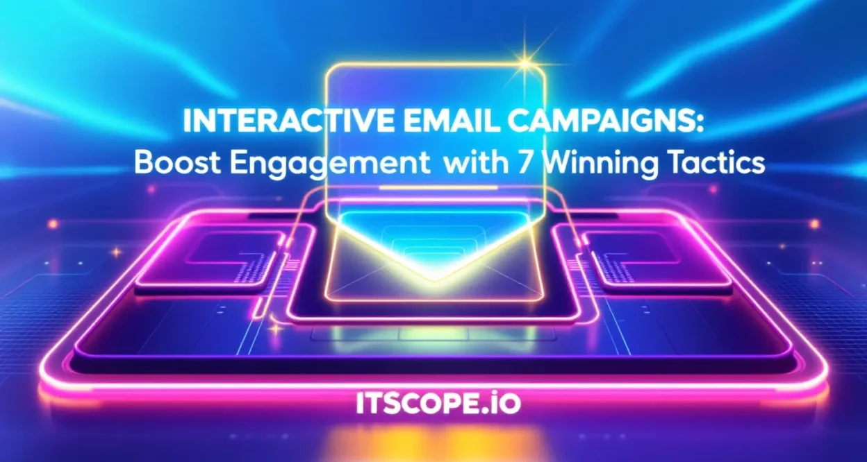 Illustration of interactive email campaigns highlighting key strategies and dynamic elements