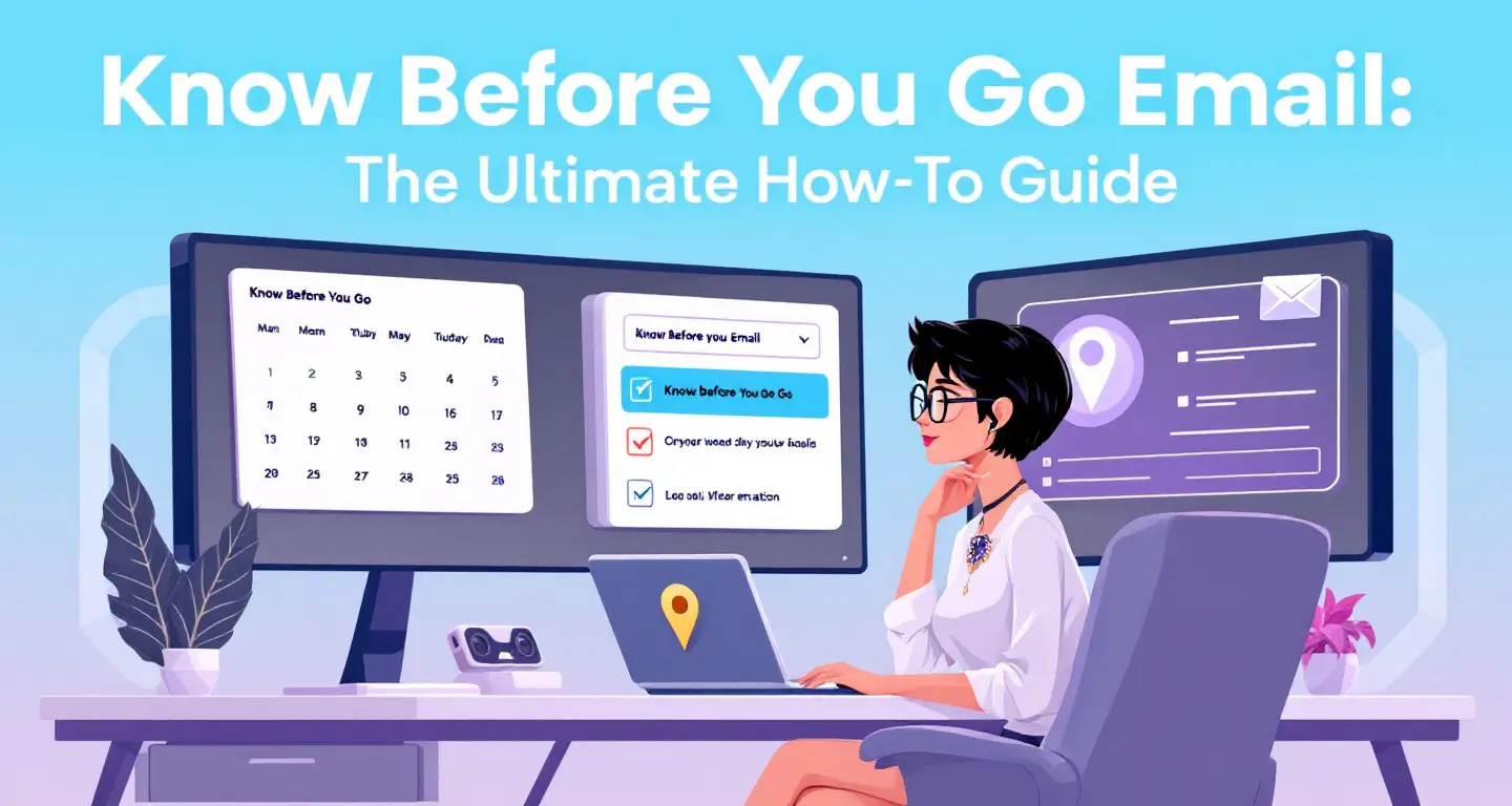 Know Before You Go Email: Your Ultimate How-To Guide