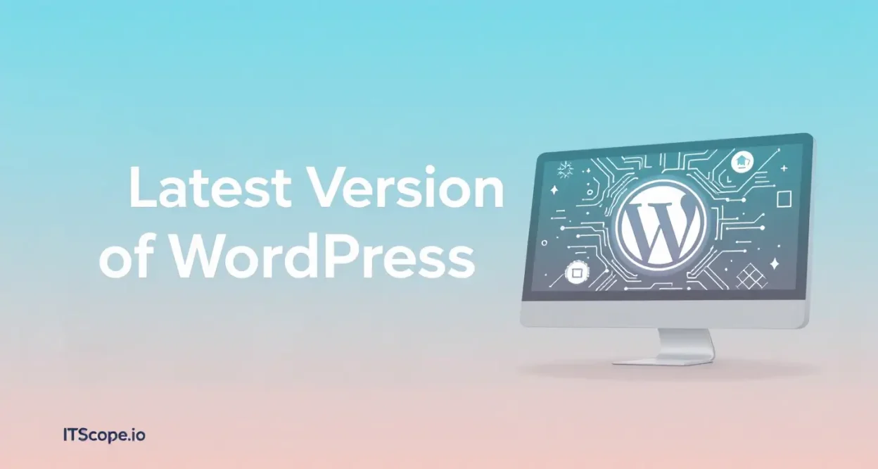 Latest Version of WordPress illustration showing the upgrade process