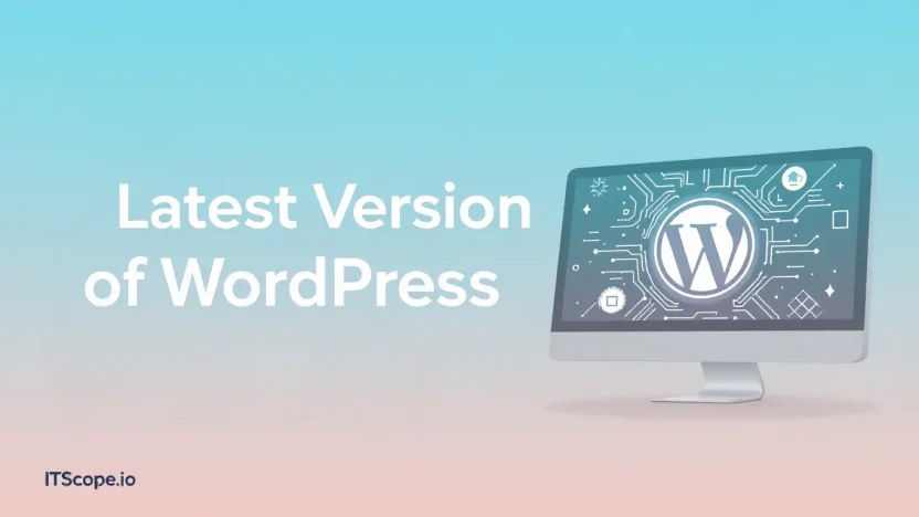 Latest Version of WordPress illustration showing the upgrade process