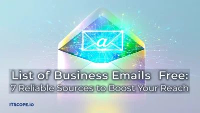 List of business emails free illustration depicting key sources shared in the article