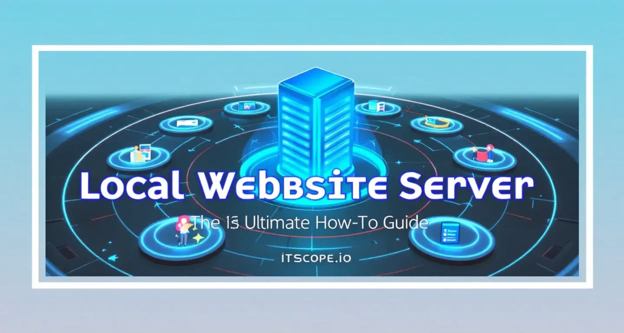 Local Website Server setup guide illustration showing key concepts discussed in the blog.