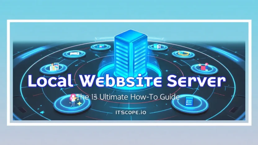 Local Website Server setup guide illustration showing key concepts discussed in the blog.