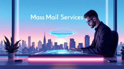 Mass Mail Services illustration showcasing key concepts for impactful email campaigns