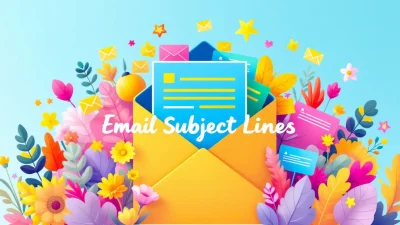 May Email Subject Lines bursting with creativity and engagement in a lively illustration