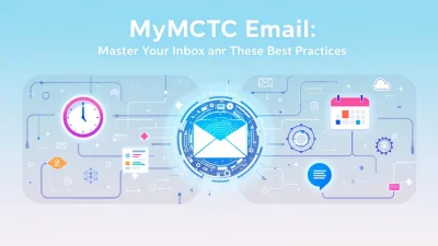 MyMCTC Email guide illustration displaying key strategies for effective email management.