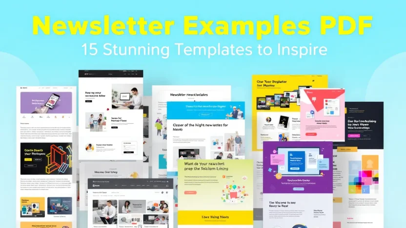 Newsletter Examples PDF showcasing vibrant and inspiring templates