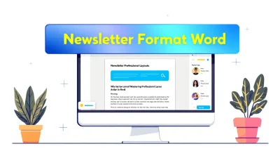 Newsletter Format Word guide showcasing professional layout design