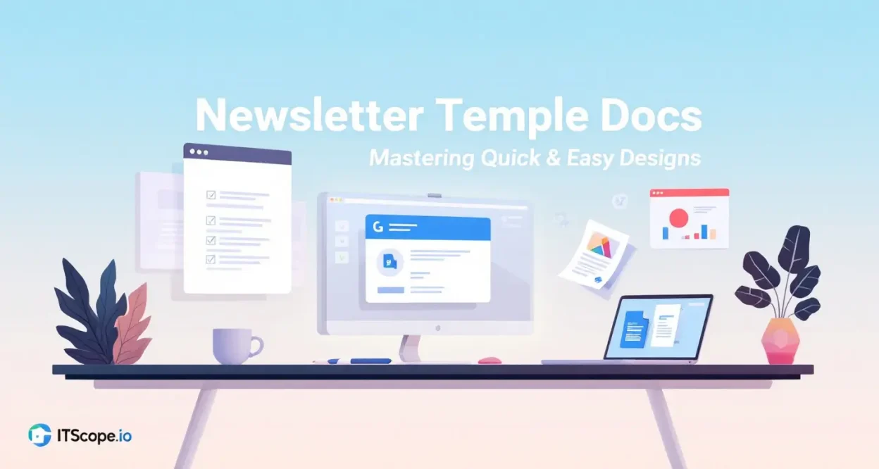 Newsletter Templates Google Docs illustration demonstrating key design techniques