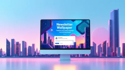 Newsletter Wallpaper illustration showing how to enhance emails with stunning designs