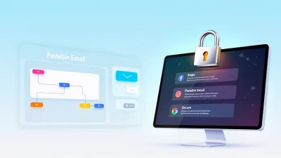 Pastebin Email guide illustration demonstrating key secure sharing steps