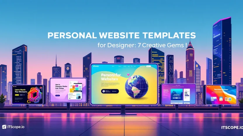 Personal Website Templates for Designer showcasing creative and modern designs