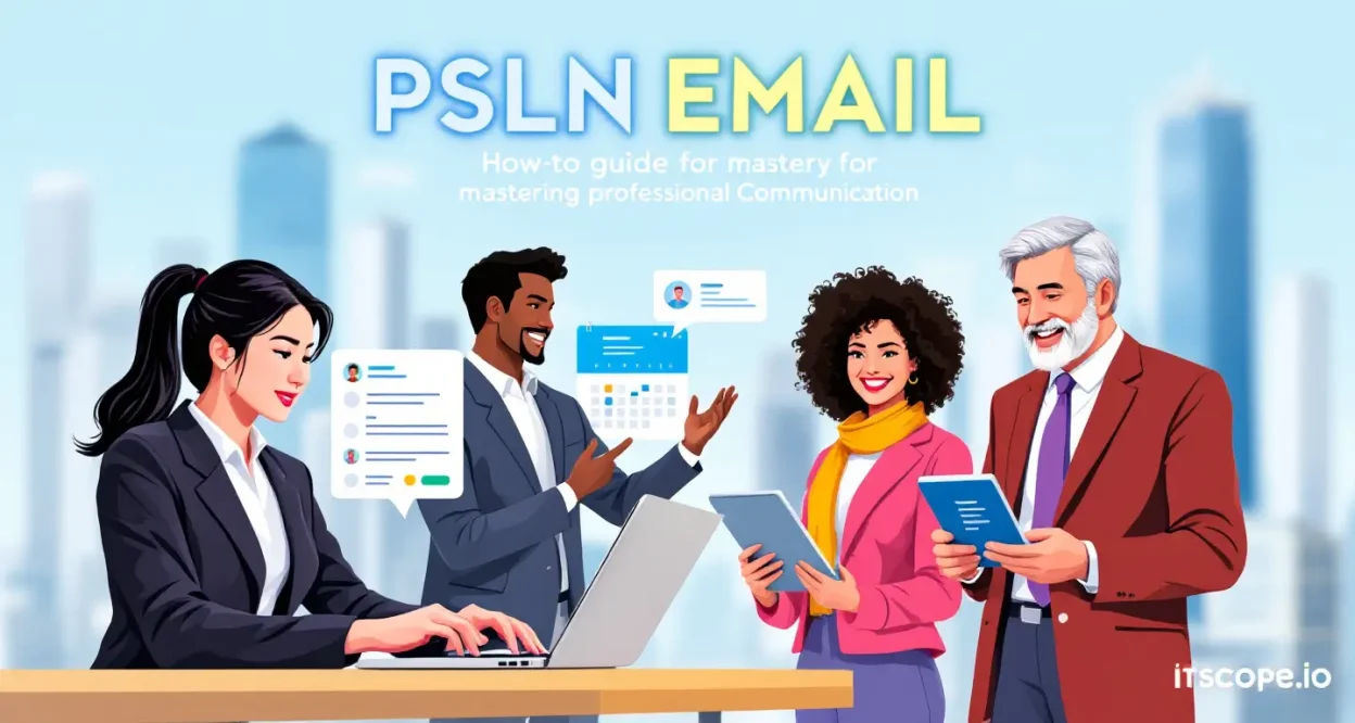 PSLN Email guide illustration depicting key communication tools and strategies