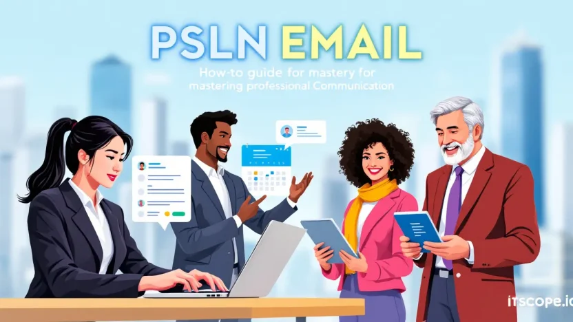 PSLN Email guide illustration depicting key communication tools and strategies