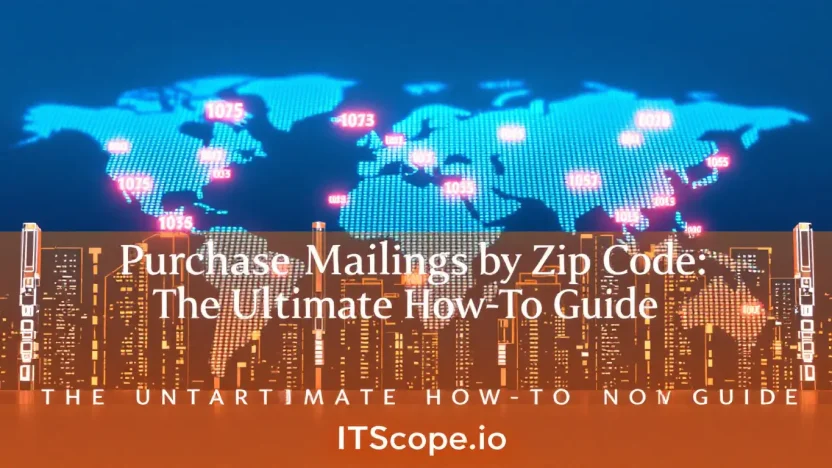 Purchase Mailing List by Zip Code illustration showing targeted marketing strategies