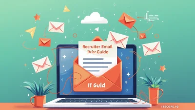 Recruiter Email guide illustration showing email communication strategies