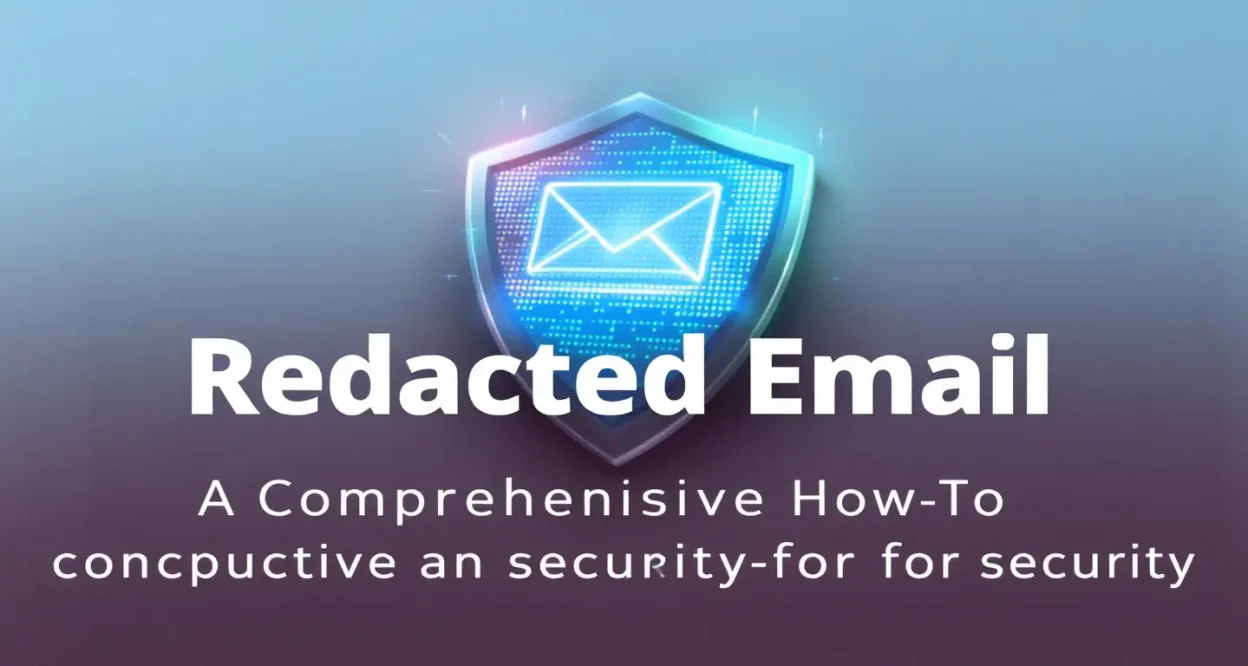 Redacted Email illustration showing secure email practices discussed in the blog