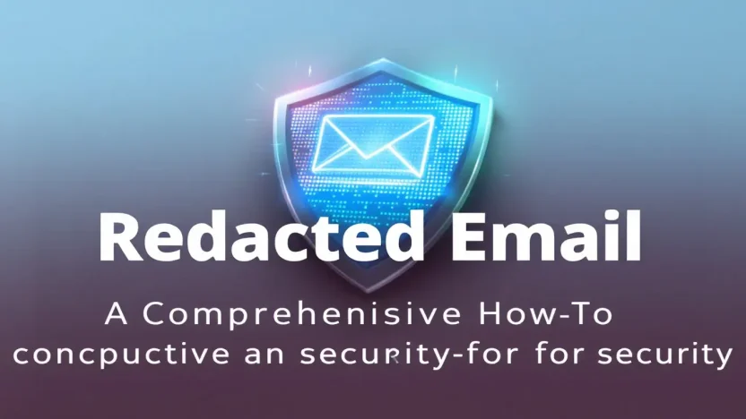 Redacted Email illustration showing secure email practices discussed in the blog