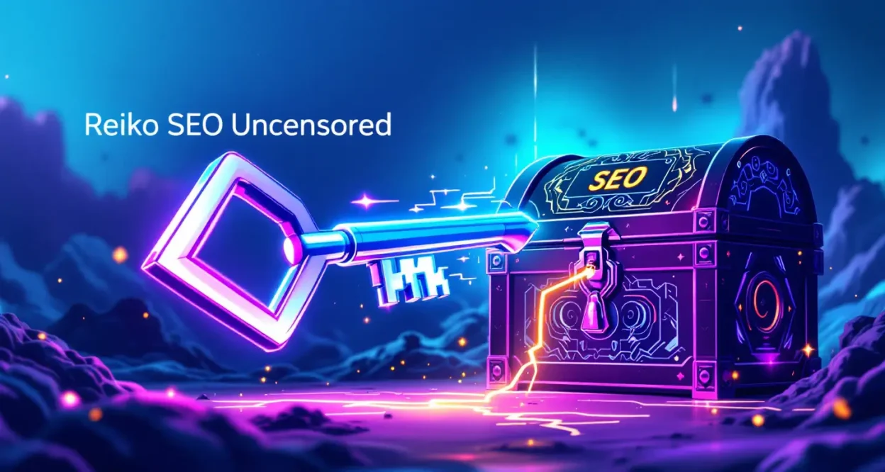 Reiko SEO Uncensored illustration depicting key concepts for mastering SEO strategies