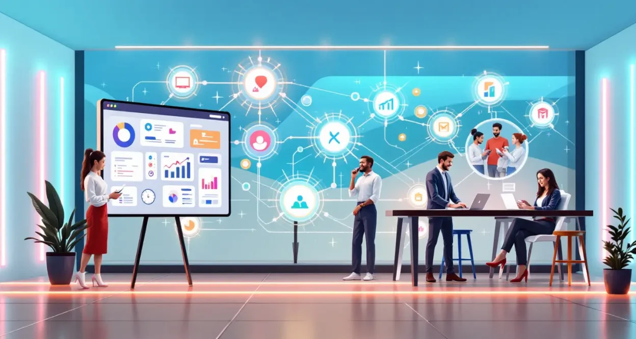 Sales Automation Tools illustration depicting workflow mastery