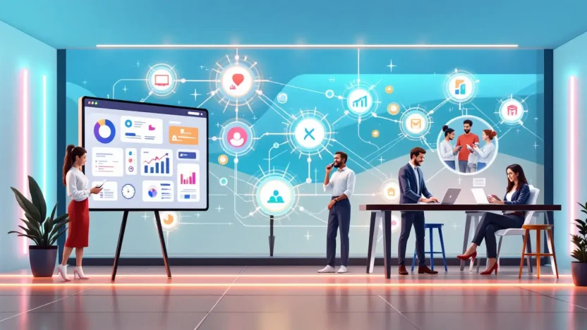 Sales Automation Tools illustration depicting workflow mastery