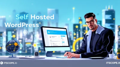 Self Hosted WordPress setup illustration showcasing the guide's key concepts