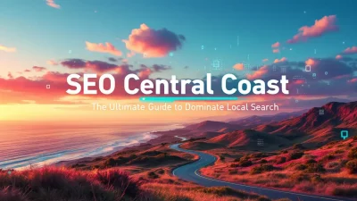 SEO Central Coast guide illustration with local search elements