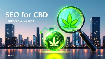 SEO for CBD RankStar illustration showing essential SEO strategies for CBD websites