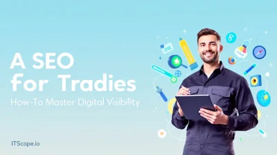 SEO for Tradies illustration showing essential digital tools and strategies for visibility