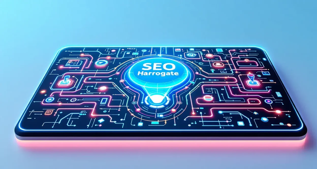 SEO Harrogate roadmap illustration showing key strategies for digital visibility