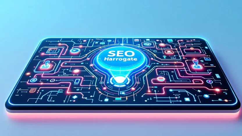 SEO Harrogate roadmap illustration showing key strategies for digital visibility