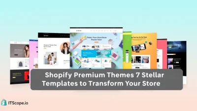 Shopify Premium Themes Free illustration showing various stunning templates for ecommerce stores