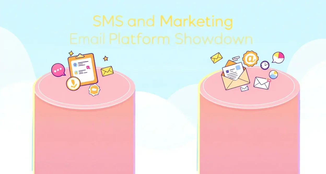 SMS and Email Marketing Platform comparison depicting key features and advantages discussed in the article