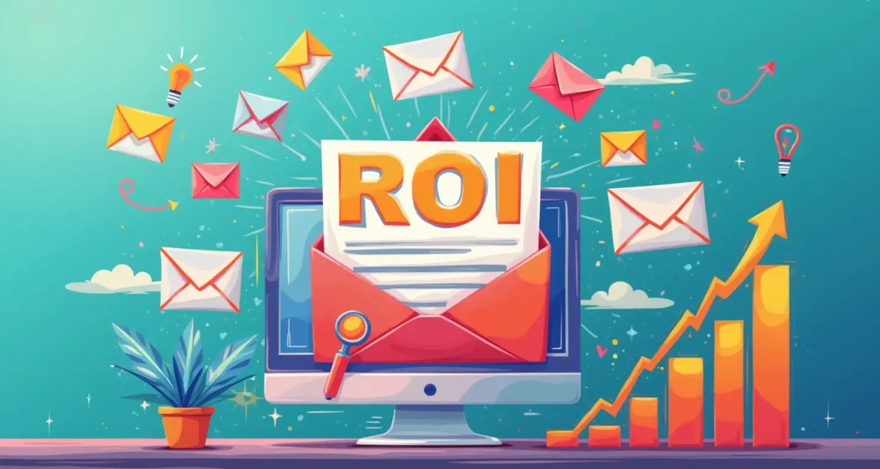 Sponsored Email Marketing guide illustration showcasing strategies to maximize ROI