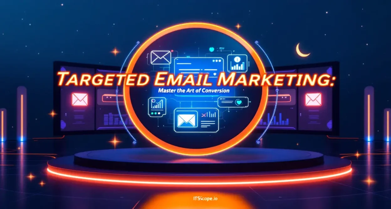 Targeted Email Marketing illustration showcasing effective strategies in a how-to guide.