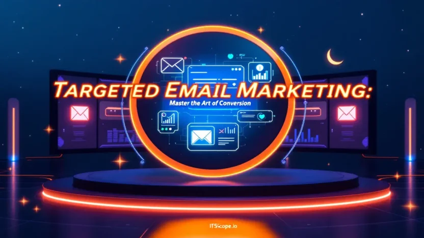 Targeted Email Marketing illustration showcasing effective strategies in a how-to guide.