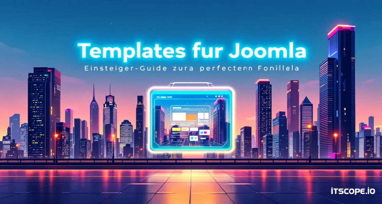 Templates für Joomla illustration showing modern web design concepts discussed in the blog