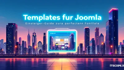 Templates für Joomla illustration showing modern web design concepts discussed in the blog